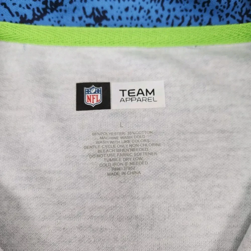 NFL‎ Team Aperral Seattle Seahawks Mens L Zip Up Sweatshirt Football